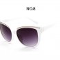 YOOSKE oculos de sol feminino Eyebrow Design Sunglasses Women Fashion Cat Eye Frame Mirror Sun Glass