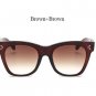women Cateye Sunglasses Brand Designer Cat Eye Sun Glasses Female Fashion 2017 New Retro Rivet Gradi