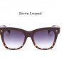 women Cateye Sunglasses Brand Designer Cat Eye Sun Glasses Female Fashion 2017 New Retro Rivet Gradi