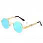 Round Steampunk Clear Lens Sun Glasses For Women Alloy Frame Retro Vintage Sunglasses Mens Brand Des