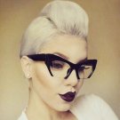 Fashion Brand Designer Cat Eye Sunglasses Women Half Rim Sun Glasses Half Frame Gradient Lens Women 