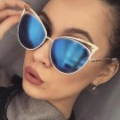 Ladies Cat Eye Sunglasses Women Sun glasses Alloy Frame UV400 Protection Brand Designer Retro Cat ey