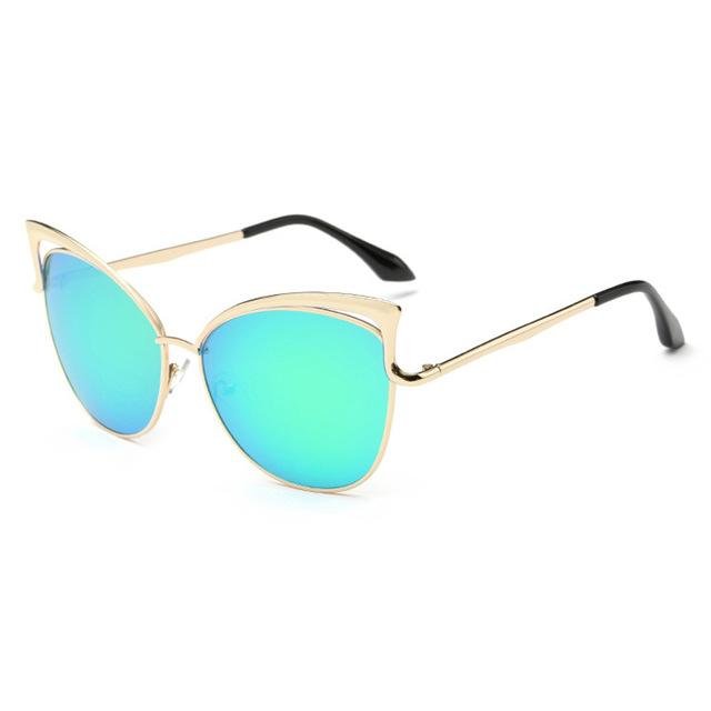 Ladies Cat Eye Sunglasses Women Sun glasses Alloy Frame UV400