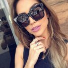 2017 Fashion Vintage Sunglasses Women Brand Designer Square Sun Glasses Women Glasses Big Frame Acet