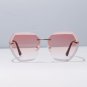 Pop Age High quality Rimless Women Sunglasses Celebrity Vintage Driving Sun glasses Ladies Eyewear O