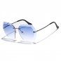 Pop Age High quality Rimless Women Sunglasses Celebrity Vintage Driving Sun glasses Ladies Eyewear O