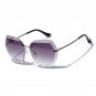 Pop Age High quality Rimless Women Sunglasses Celebrity Vintage Driving Sun glasses Ladies Eyewear O
