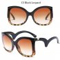 Luxury Brown Brand Designer Women Cat Eye Sunglasses Lady Curved Legs Fashion Retro Sun Glasses For 