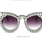 Luxury Designer Oversized Women Pearl Sun Glasses Cat eye Diamond Large Shades Fashion Classic Uniqu