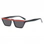 MOLNIYA 2018 Triangle Small Cat Eye Sunglasses Sexy Women Film Lens Cateye Frame Black Red Tint Sun 