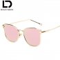 DOLCE VISION 2018 Luxury Brand Lunette Female Sun Glasses For Women Ladies Pink Mirror Sunglasses Wo