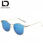DOLCE VISION 2018 Luxury Brand Lunette Female Sun Glasses For Women Ladies Pink Mirror Sunglasses Wo