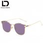 DOLCE VISION 2018 Luxury Brand Lunette Female Sun Glasses For Women Ladies Pink Mirror Sunglasses Wo