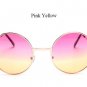Fashion New Arrival Round Clear Sunglasses Women Brand Designer Gradient Color Vintage Metal Frame S