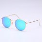 Real Glass lens Steampunk Round Sunglasses rays UV400 Men Women Luxury retro sun glasses gafas femin