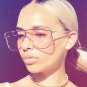 2017 New Oversized Women Flat Top Sunglasses Fashion Korea Steampunk Mirror Sun Glasses Brand Design