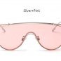2017 New Oversized Women Flat Top Sunglasses Fashion Korea Steampunk Mirror Sun Glasses Brand Design