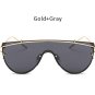 2017 New Oversized Women Flat Top Sunglasses Fashion Korea Steampunk Mirror Sun Glasses Brand Design