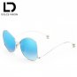 DOLCE VISION 2018 Oval Ladies Sunglasses Fashion Designer Brand Shades Female Oversized Frame Pink M