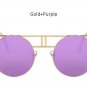 TSHING Vintage Metal Frame Steampunk Sunglasses Women Brand Designer Gothic Round Mirror Sun glasses