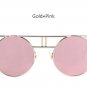 TSHING Vintage Metal Frame Steampunk Sunglasses Women Brand Designer Gothic Round Mirror Sun glasses