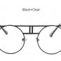 TSHING Vintage Metal Frame Steampunk Sunglasses Women Brand Designer Gothic Round Mirror Sun glasses