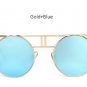 TSHING Vintage Metal Frame Steampunk Sunglasses Women Brand Designer Gothic Round Mirror Sun glasses