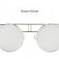 TSHING Vintage Metal Frame Steampunk Sunglasses Women Brand Designer Gothic Round Mirror Sun glasses