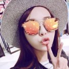 New ABSTRACT Sunglasses Women 2016 Brand Designer Fashion Eyewear Alloy Mirror Ladies Sunglass Oculo