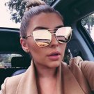 Brand Retro Cat Eye Sunglasses Women Vintage Eyewear Oversized Metal Frame UV400 Sun Glasses 2017 Ne