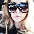 SHAUNA Oversize Women Square Sunglasses Fashion Ladies Double Colors Frame Gradient Lens Shades UV40