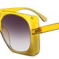 SHAUNA Oversize Women Square Sunglasses Fashion Ladies Double Colors Frame Gradient Lens Shades UV40