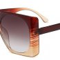 SHAUNA Oversize Women Square Sunglasses Fashion Ladies Double Colors Frame Gradient Lens Shades UV40
