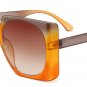 SHAUNA Oversize Women Square Sunglasses Fashion Ladies Double Colors Frame Gradient Lens Shades UV40