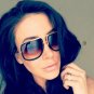 Retro Vintage Square Sun Glasses For Women Mens Brand Designer Clear Sunglasses 2017 Oversized Mirro