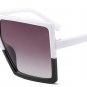SHAUNA Oversize Flat Top Women Square Sunglasses Brand Designer Fashion Men Gradient Lens Shades