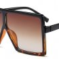 SHAUNA Oversize Flat Top Women Square Sunglasses Brand Designer Fashion Men Gradient Lens Shades
