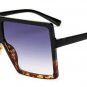 SHAUNA Oversize Flat Top Women Square Sunglasses Brand Designer Fashion Men Gradient Lens Shades