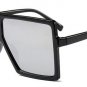 SHAUNA Oversize Flat Top Women Square Sunglasses Brand Designer Fashion Men Gradient Lens Shades