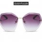 Oversized Gradie Rimless Sunglasses