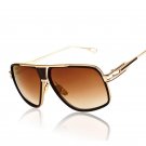 VictoryLip Oversized Men Women Square Sunglasses Brand Designer Mirror Sun Glasses Metal Frame Vinta