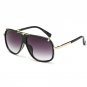 2017 Fashion Luxury Lovers Sunglasses UV400 Protection Large Oversize Frame Oval Lens Men Women Eyew