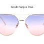 TSHING Fashion New Women Cat Eye Sunglasses Ladies Gradient Ocean Clear Lens Cateye Sun Glasses For