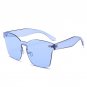 Rimless Cat Eye Sun Glasses For Women 2018 Brand Designer Oversized Clear Sunglasses Retro Vintage L
