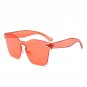 Rimless Cat Eye Sun Glasses For Women 2018 Brand Designer Oversized Clear Sunglasses Retro Vintage L