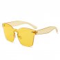 Rimless Cat Eye Sun Glasses For Women 2018 Brand Designer Oversized Clear Sunglasses Retro Vintage L