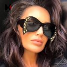 SHAUNA Oversize Women Batmen Sunglasses Fashion Men Bat Sharp Shades UV400