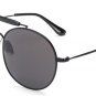 SHAUNA Oversize Double Bridges Women Round Sunglasses Vintage Men Blue Tinted Mirror Lens Glasses