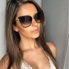 OUTEYE Fashion Sunglasses Mirror Metal Cat Eye Sun Glasses For Women Square Oversize Eyewear Glasses