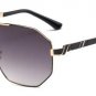 SHAUNA Oversize Summer Styles Women Square Sunglasses Fashion Double Bridges Men Green Tinted Lens S